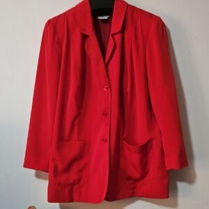 STEPHANIE THOMAS Red Women's Blazer